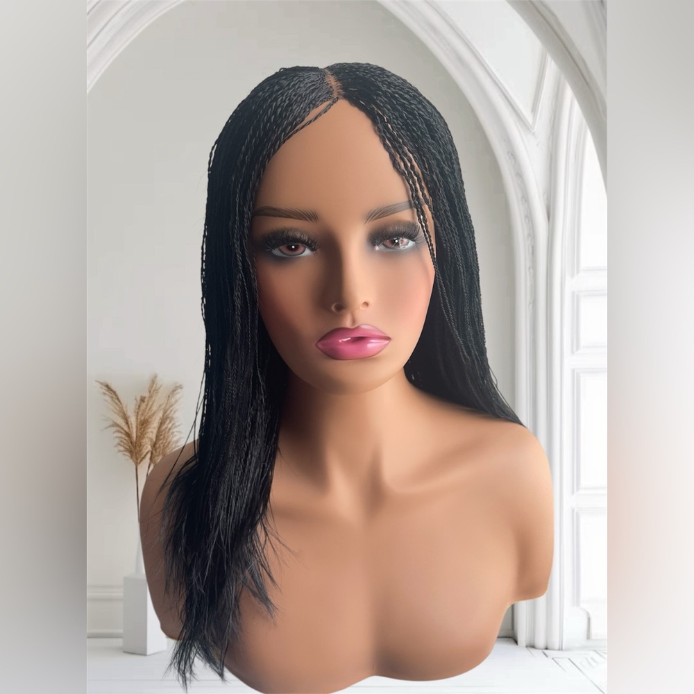 Nano Twist Black Braided Wig